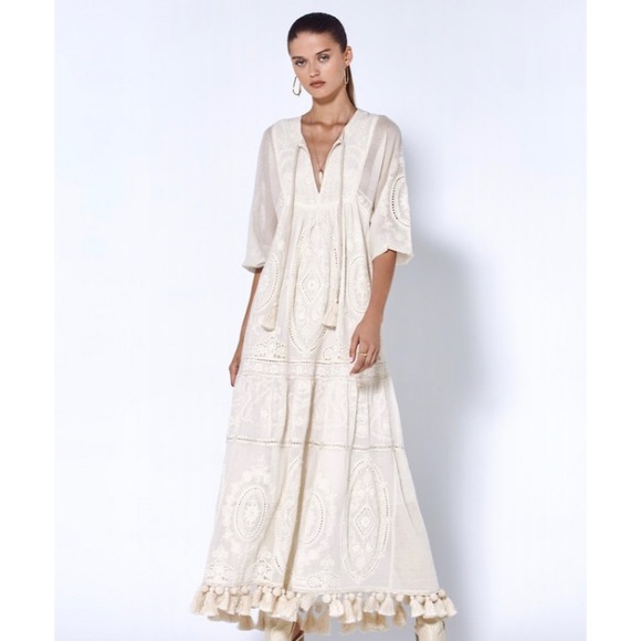 Alexis Dresses & Skirts - NWOT Alexis Norah Crochet-Knit Embroidered Maxi Dress